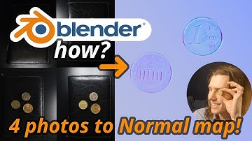 How to create a normal map from 4 photos ( in blender node editor )