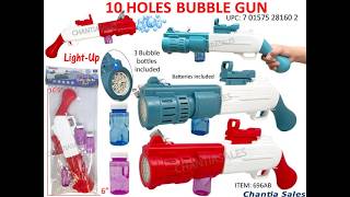 BUBBLE GUN - TEN HOLES 17 #696AB (12/PK)