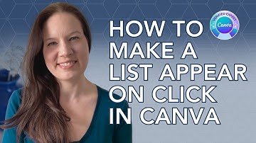 How to Make Text & Elements Appear On Click in Canva (New Canva Feature!)