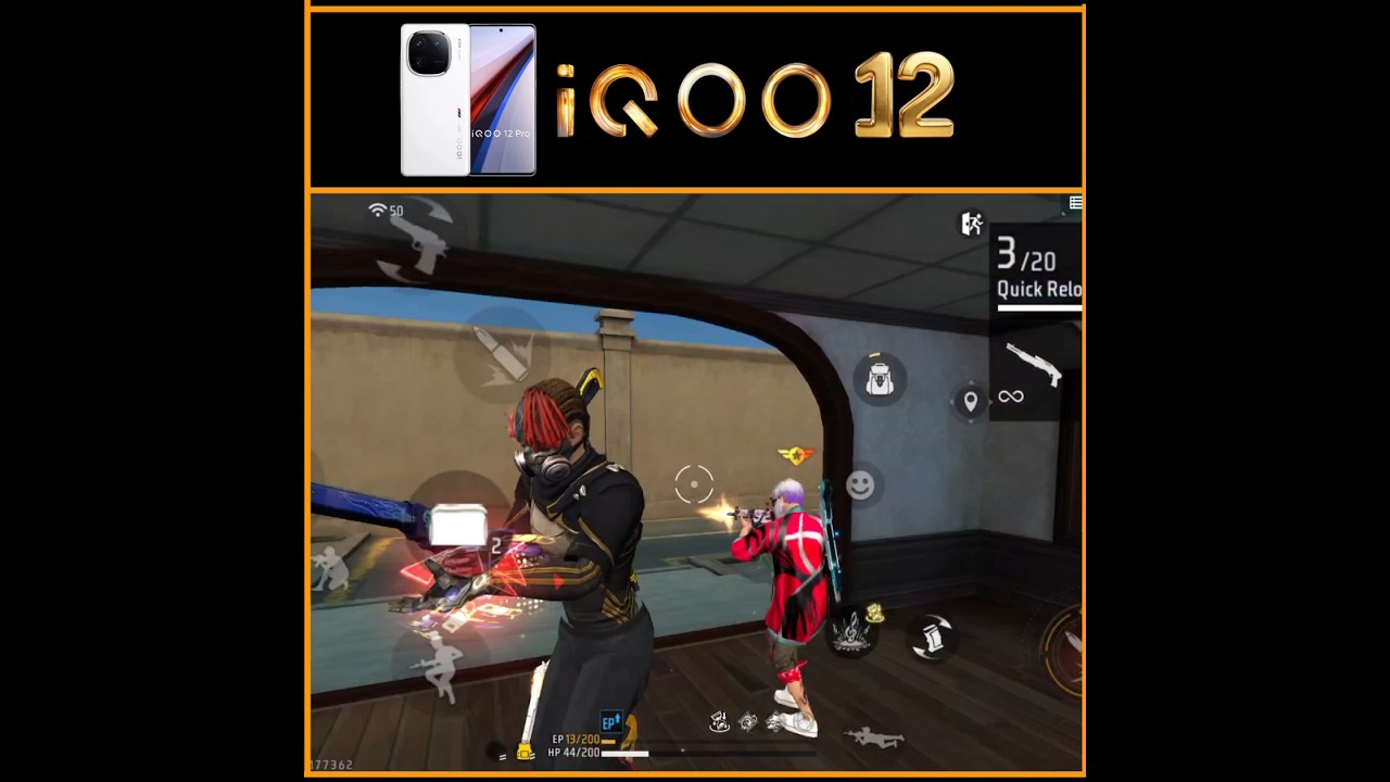 Iqoo 12 Free Fire Gameplay And Handcam Sensitivity Short Video