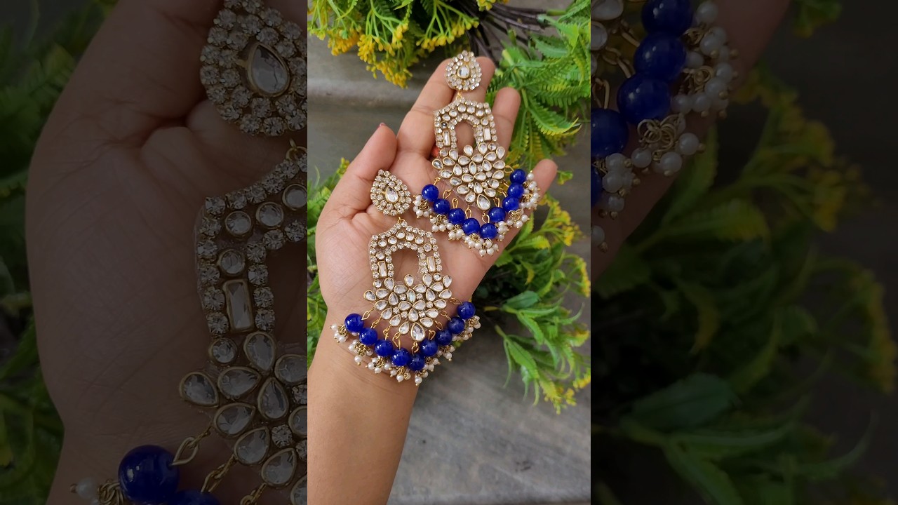 Party Wear Kundan Stone Earing ❣️