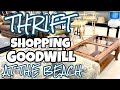 We’re at the beach THRIFT SHOPPING GOODWILL & HAUL