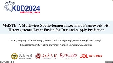 KDD 2024 - MulSTE A Multi view Spatio temporal Learning