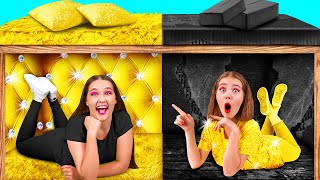 غرف سرية تحت السرير | ريتش vs كسر التحدي المجنون Fun Fun Challenge