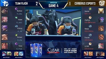 Ván 4 FL vs CES,Trận đấu Hủy Diệt của Team Flash,Thần rừng ADC với Con bài VIOLET