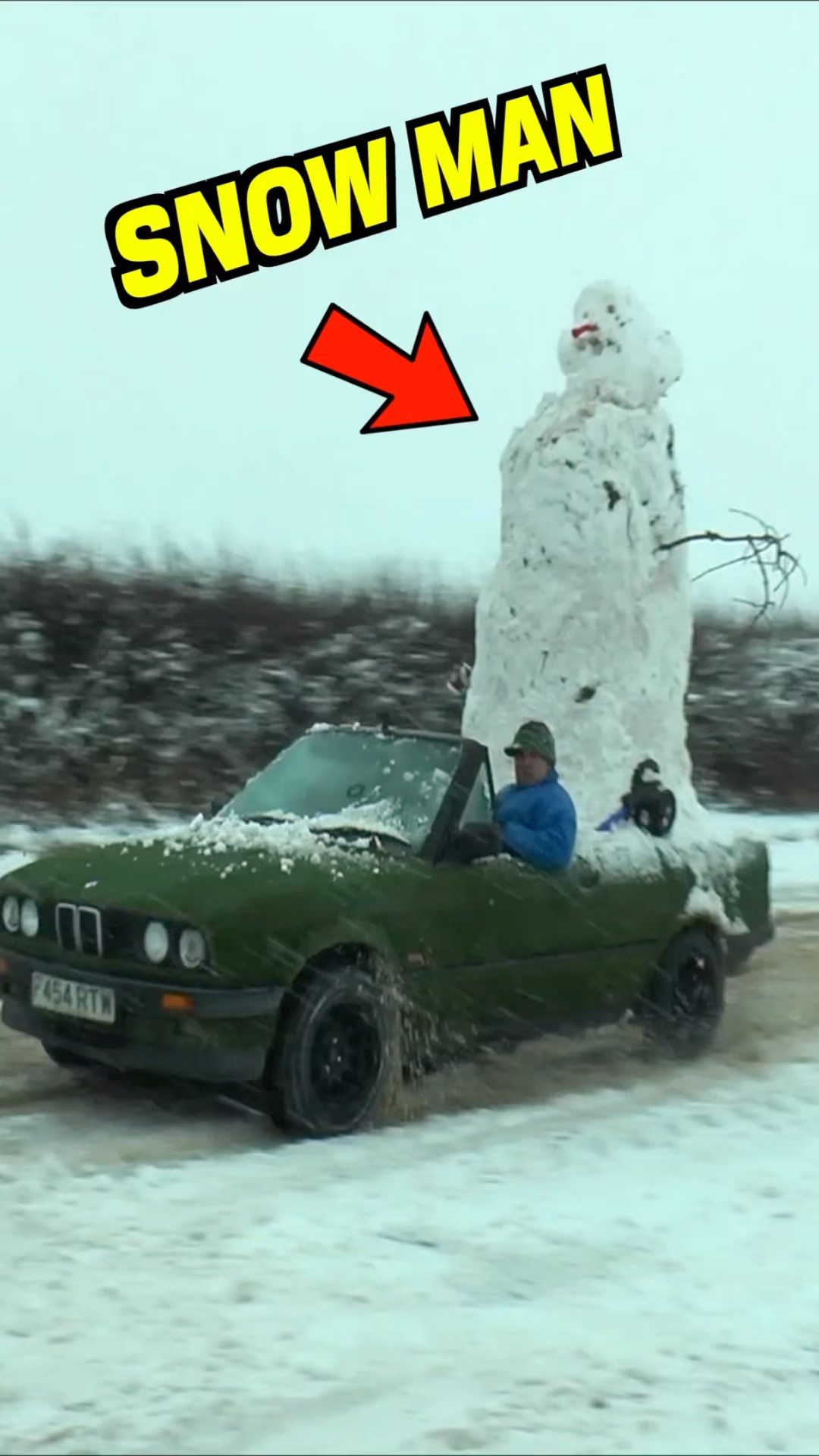 We Built a Snowman IN the Car