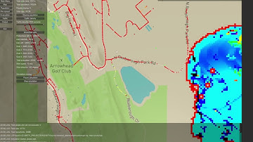 Wildfire  evacuation simulation