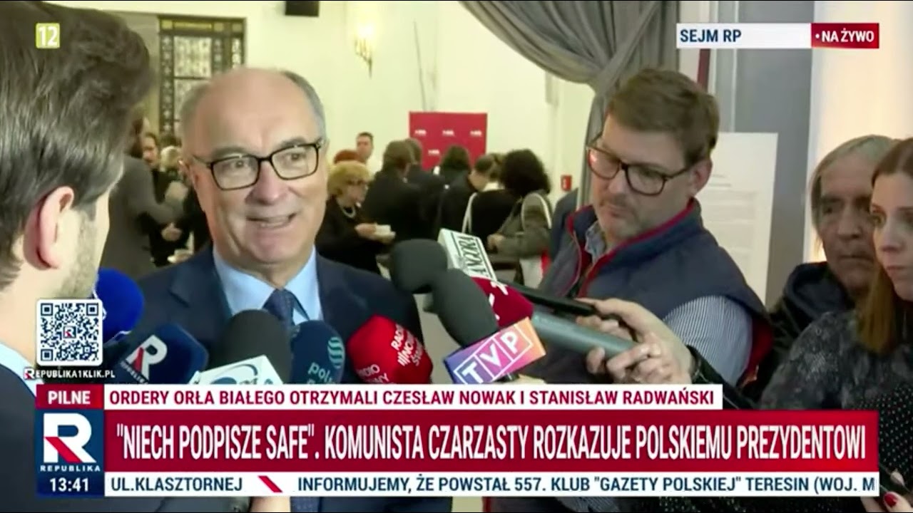 Czarzasty rozkazuje Prezydentowi Nawrockiemu ,,NIECH PODPISZE SAFE''