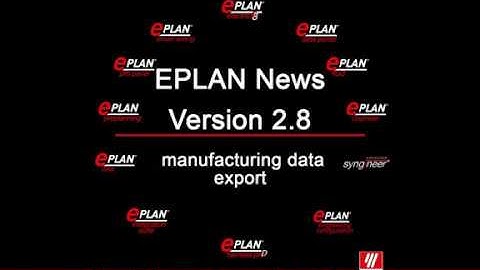 EPLAN Platform 2.8: Export with Format Element PCT Loop