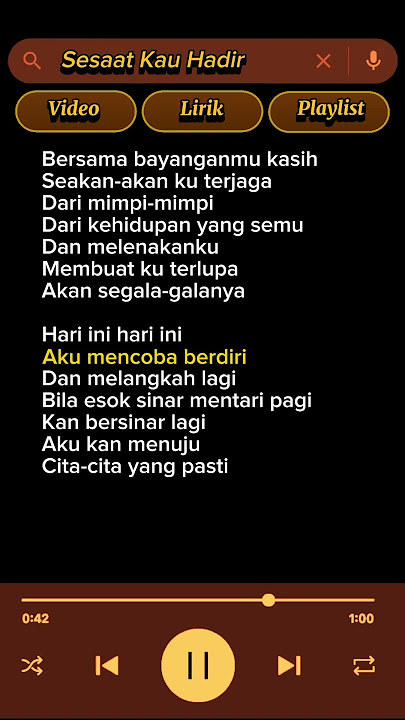 Sesaat Kau Hadir - Utha Likumahuwa | Lirik Lagu Penuh Kenangan 🎶❤️