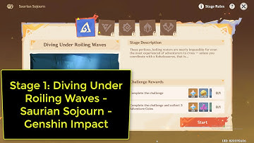 Stage 1: Diving Under Roiling Waves 🌊 | Saurian Sojourn Event Guide | Genshin Impact