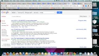 Internet Search Tips using Google Operators and/or Scholar