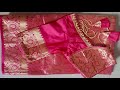 Very easy and beautiful paithani blouse back neck design /cutting and stitching /blouse Designs /