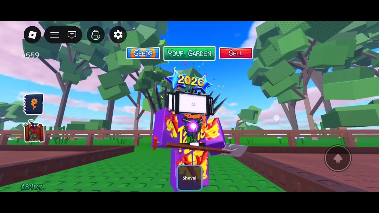 Playing one game like grow a garden 