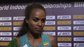 Genzebe Dibaba  Won Gold In 1500 Metres