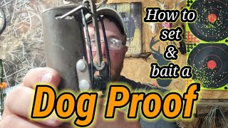 How to set and bait a Dog Proof trap and how it works