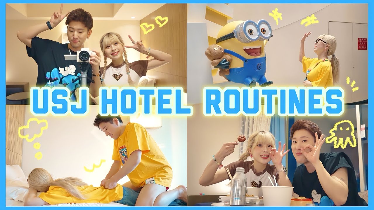 【Vlog】カップルでユニバ前日にホテル泊まったら楽しすぎて秒で寝たwww