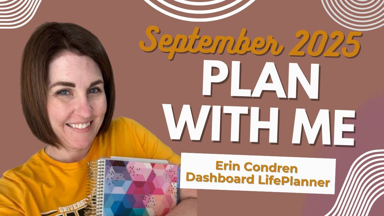 Plan With Me September 2025 🍂 Erin Condren Dashboard LifePlanner Setup