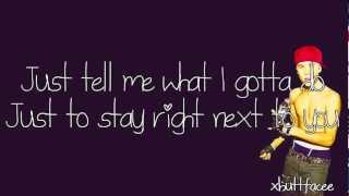 Justin Bieber - Die In Your Arms (lyrics on screen)