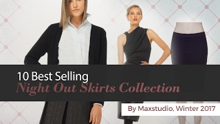10 Best Selling Night Out Skirts Collection By Maxstudio, Winter 2017