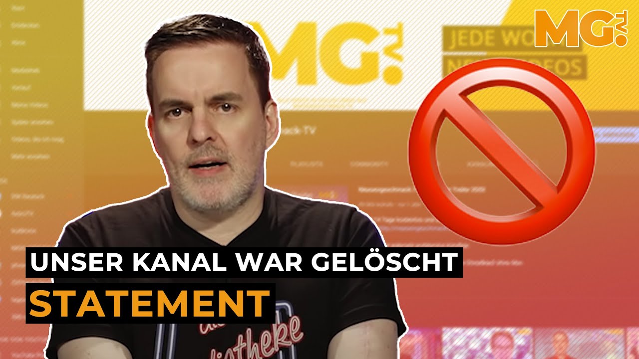 Unser YouTube-Kanal war gelöscht - STATEMENT