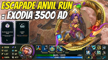 ⚔️ Escapade Anvil Run Turns Into 3,500 AD Qiyana EXODIA Run 🤯