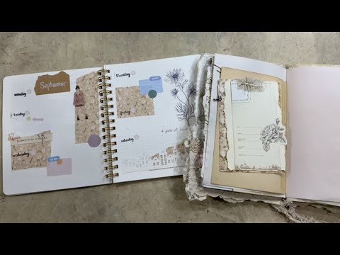 Mini Journal using Grabie's January Scrapbook Box Part 1! ☺️ i