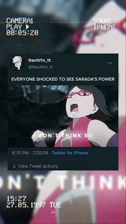Everyone shocked to see sarada's power 💪