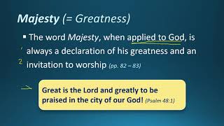 Knowing God (J.I. Packer) Chapter 8 (The Majesty of God)