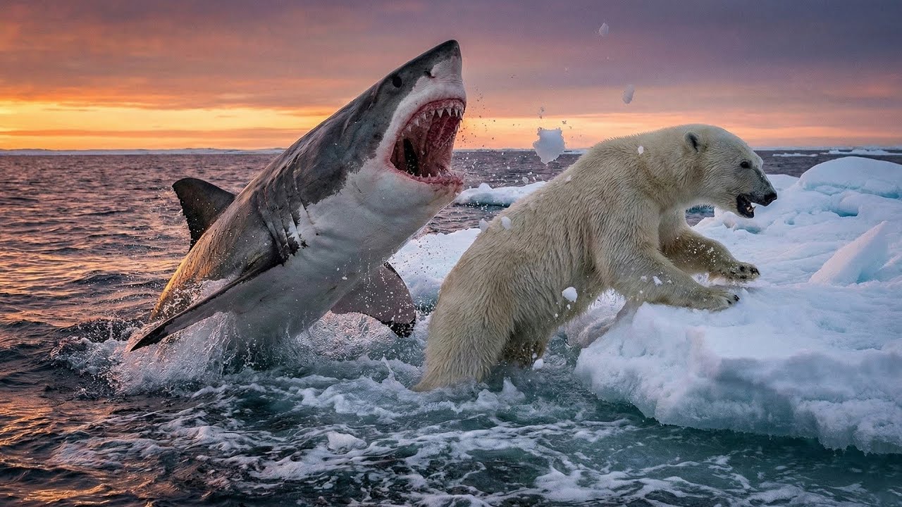 Жестокие арктические хищники | Жестокие бои животных