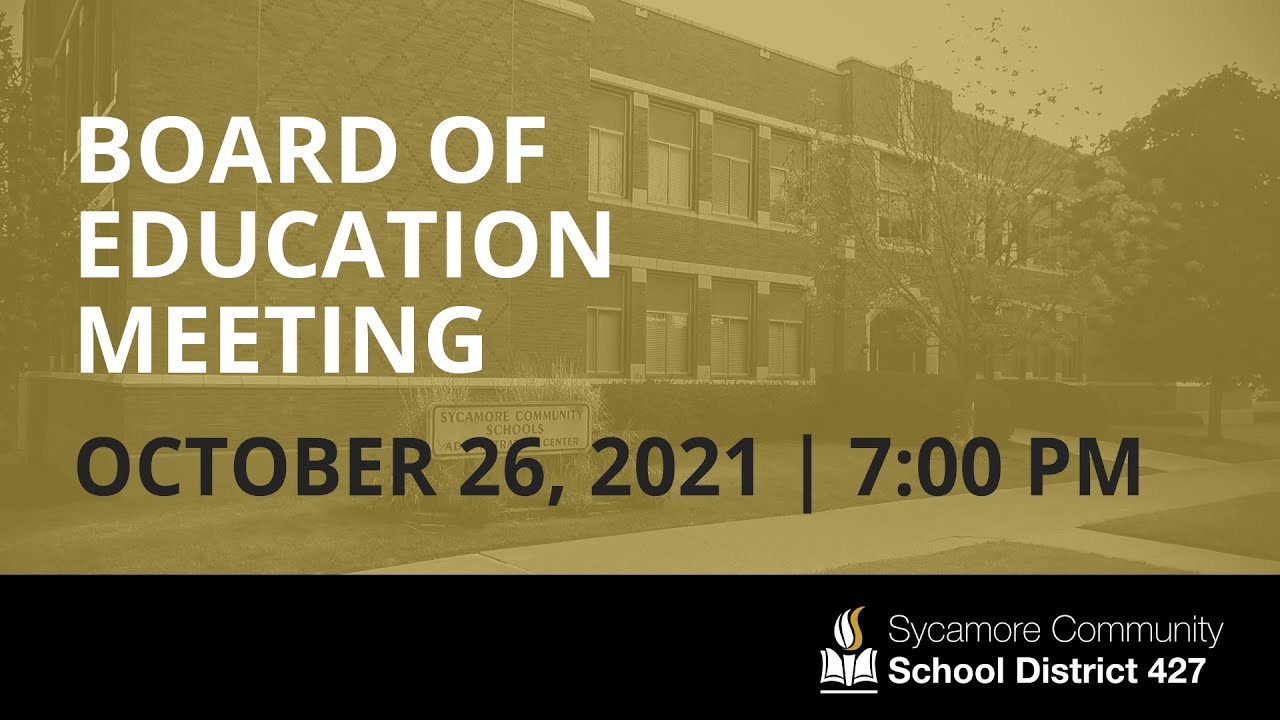 Board of Education Meeting October 26, 2021 YouTube