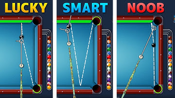 LUCKY vs SMART vs NOOB - 8 Ball Pool