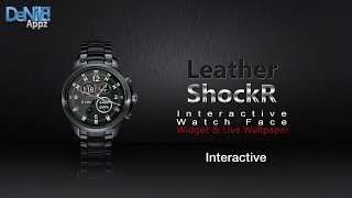 Leather ShockR HD Watch Face, Widget & Live Wallpaper screenshot 1