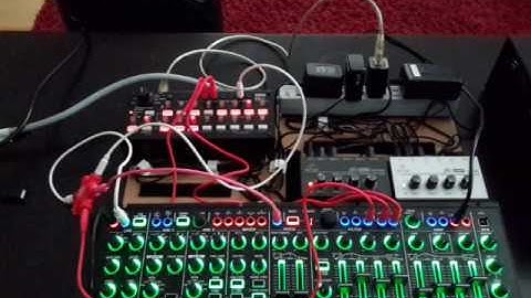 Roland System 1m and Korg SQ1 improvisation