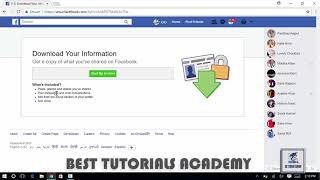 How to Download ALL FACEBOOK Data Messeges , Photos , Videos, contacts offline screenshot 3