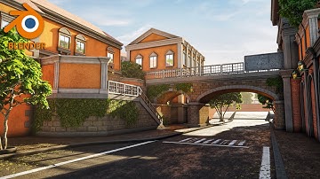 Made with Blender - 3D Environment - Timelapse