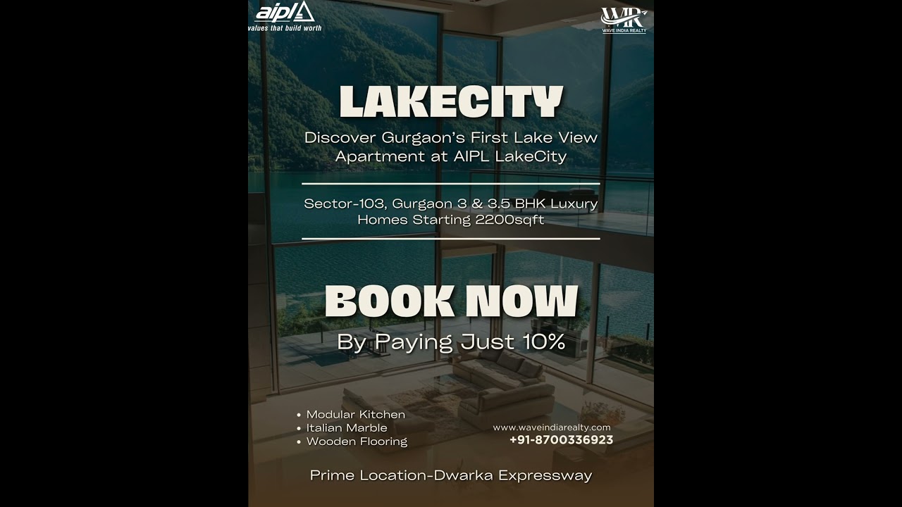 🚨 New Launch: AIPL Lake City, Sector 103 Gurgaon 🚨