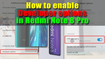 How to enable Developer options and USB Debugging in Redmi Note 8 Pro.