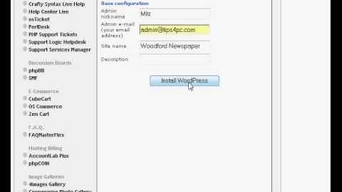 Install wordpress using fantastico in cpanel hosting