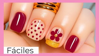 Diseño De Uñas Color Vino. Tendencia 2025