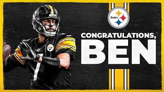 Congratulations, Ben! I Pittsburgh Steelers