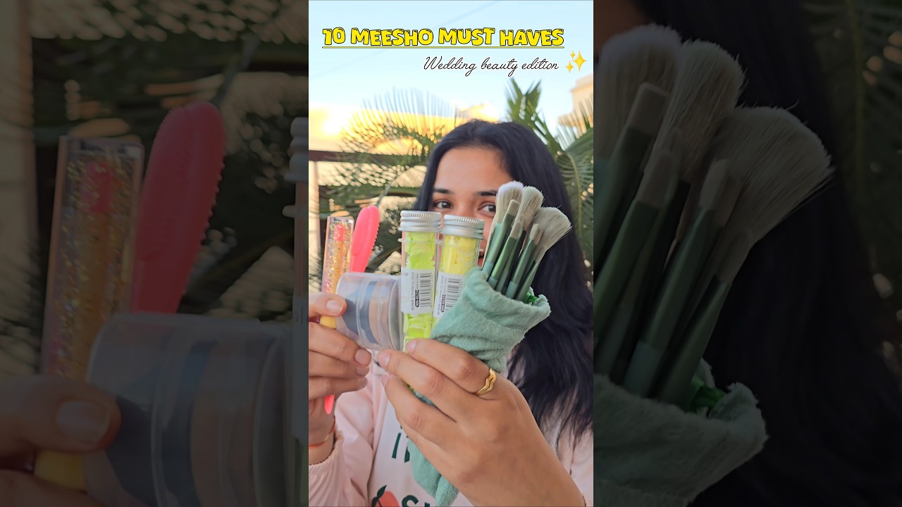 10 MEESHO Amazing RANDOM FINDS under ₹199🤑🫰 *WEDDING BEAUTY ACCESSORIES* #meesho #meeshofinds