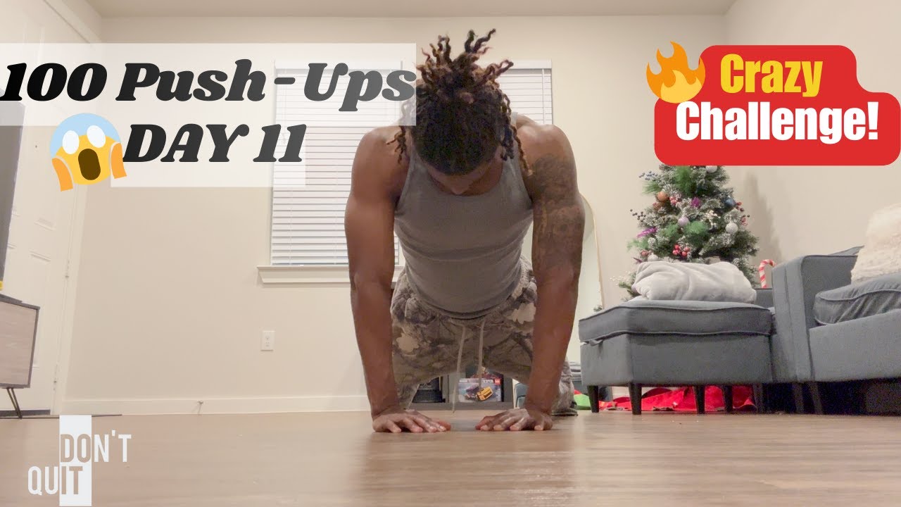 Day 011: 100 Push-Up Challenge - Easy Home Workout - YouTube