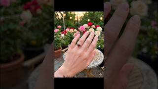 "Handmade resin ring" 💍🌹This handmade ring captures the beauty of a real rose in a wearable memory✨