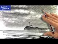 [Eng sub] How to draw the Ocean - Easy Drawing | Step by Step with pencil sketch #StayHome #WithMe