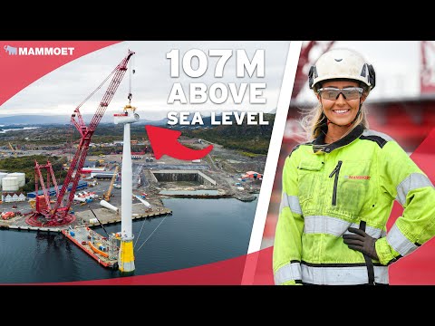 Building the world's tallest floating turbines - video from Mammoet