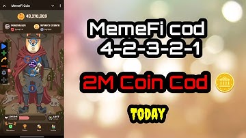 Memefi Secret Reward Combo Today 03/07/2024 | Memefi 4,000,000 Coins Code | Memefi 4m secret code |