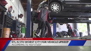 St. Louis ranks in top 5 U.S. cities for toughest car maintenance