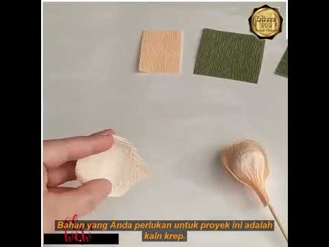Cara membuat buket bunga