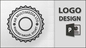 Powerpoint Professional Company Logo Design |Logo Design Tutorial Powerpoint | Stamp Logo Design PPT